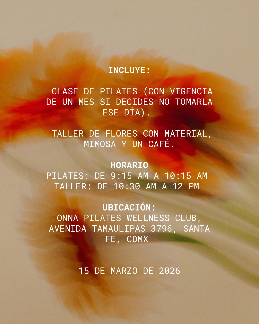 Taller de flores ft. Onna pilates